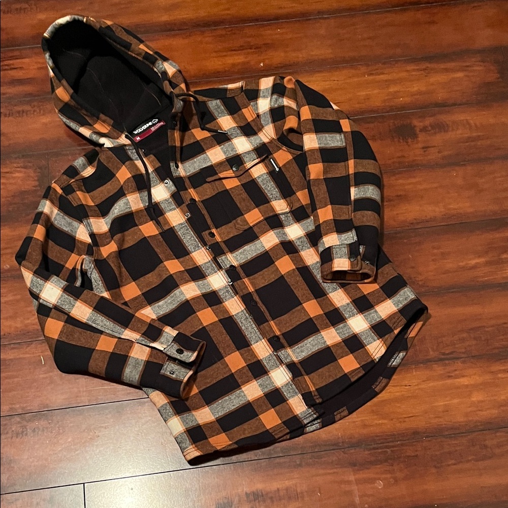 Wolverine Orange and Black Plaid Jacket